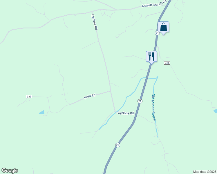 map of restaurants, bars, coffee shops, grocery stores, and more near 10397 Cyclone Road in Cadet