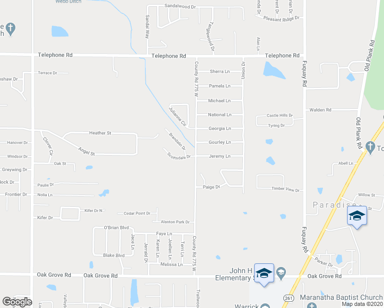 map of restaurants, bars, coffee shops, grocery stores, and more near 7788 Scottsdale Drive in Newburgh