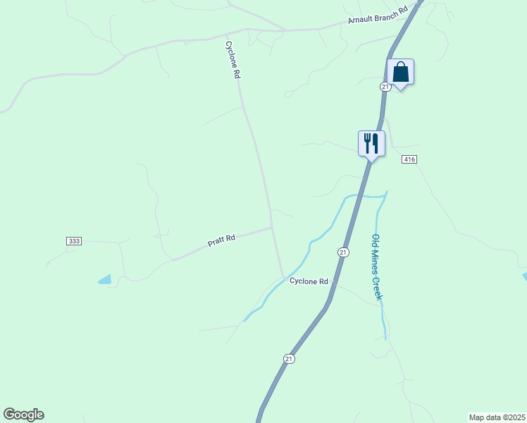 map of restaurants, bars, coffee shops, grocery stores, and more near 10397 Cyclone Road in Cadet