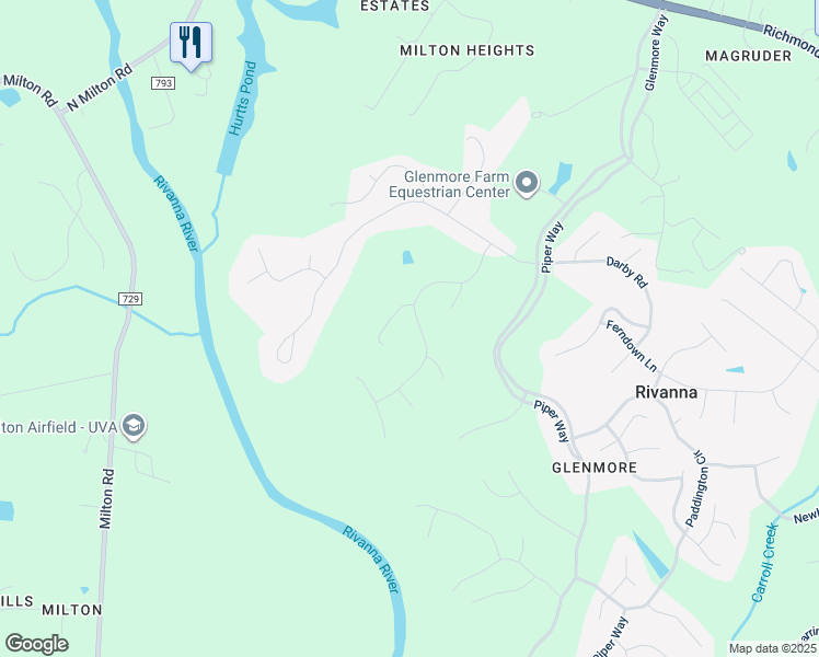 map of restaurants, bars, coffee shops, grocery stores, and more near 3200-3210 Sandown Park Road in Keswick
