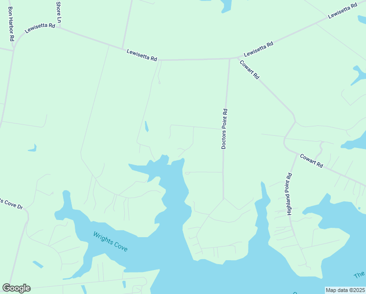 map of restaurants, bars, coffee shops, grocery stores, and more near 143 Harding Lane in Lottsburg