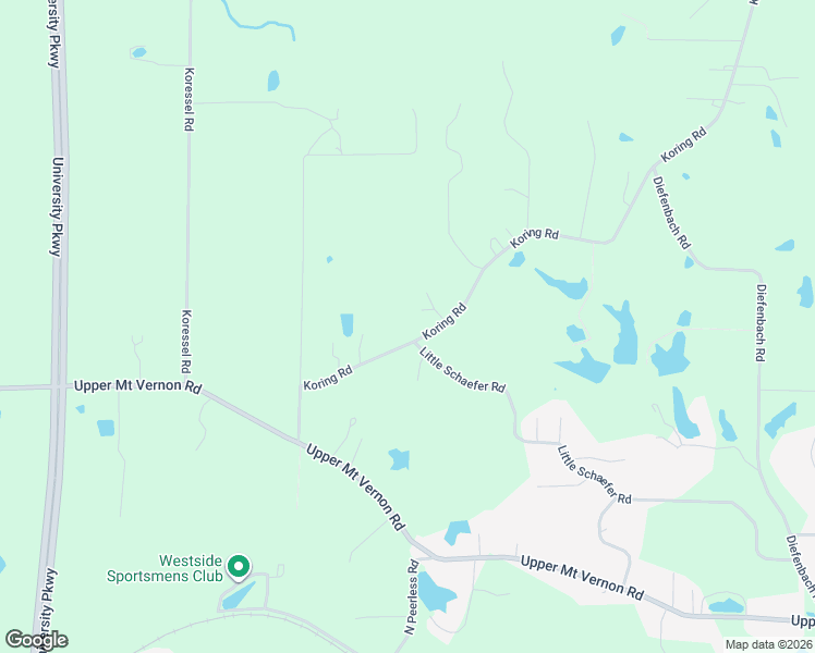 map of restaurants, bars, coffee shops, grocery stores, and more near 2200-2212 Koring Road in Evansville