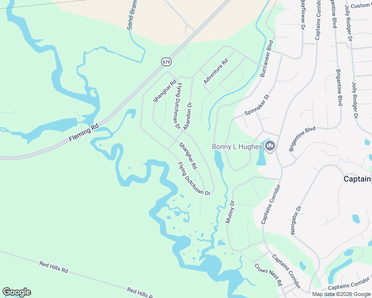 map of restaurants, bars, coffee shops, grocery stores, and more near Shanghai Road in New Church