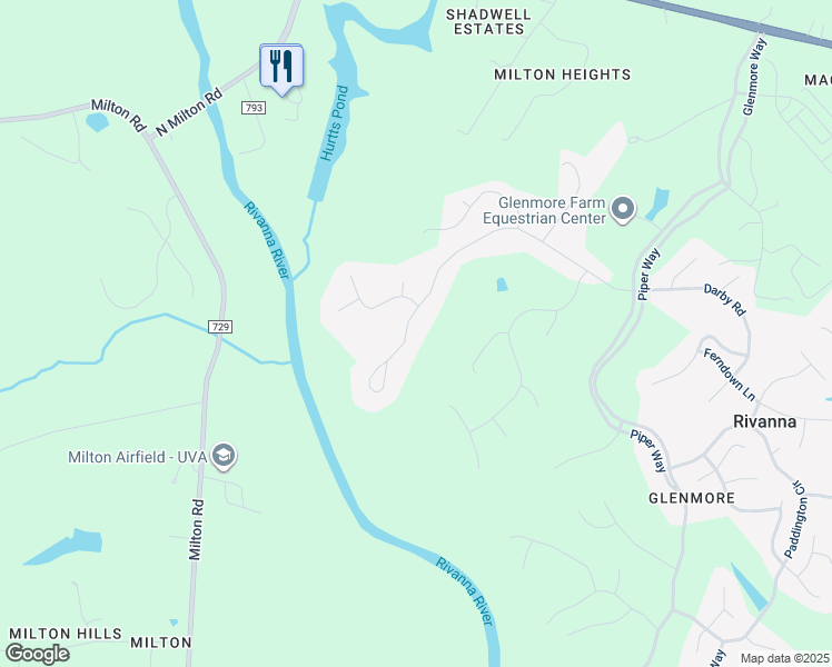 map of restaurants, bars, coffee shops, grocery stores, and more near 3117 Darby Road in Keswick