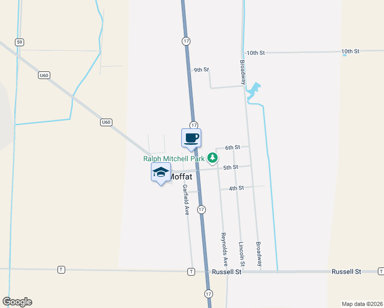 map of restaurants, bars, coffee shops, grocery stores, and more near 22 Mof Blk 124 in Moffat