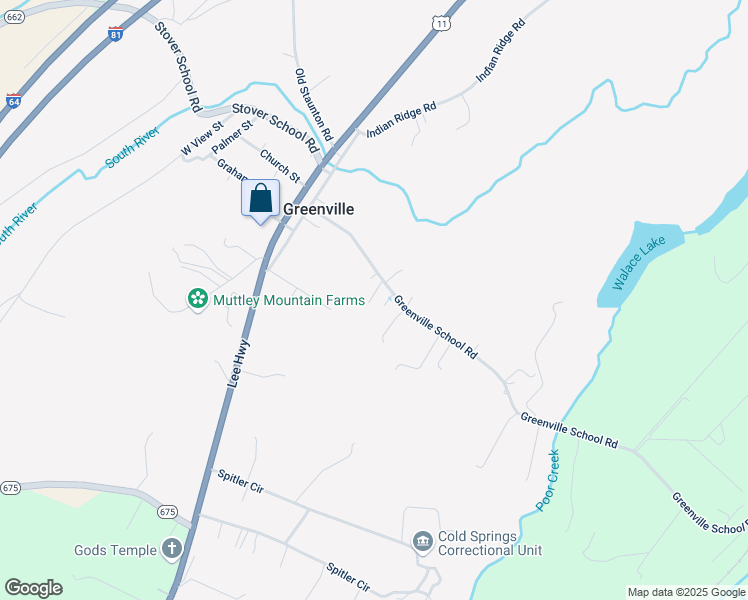 map of restaurants, bars, coffee shops, grocery stores, and more near 101 Greenville School Road in Greenville