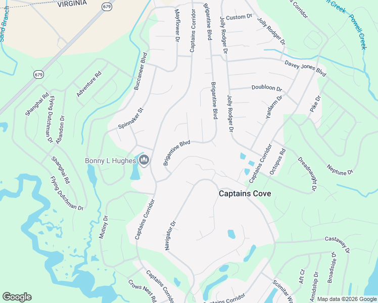 map of restaurants, bars, coffee shops, grocery stores, and more near 2395 Brigantine Boulevard in Greenbackville