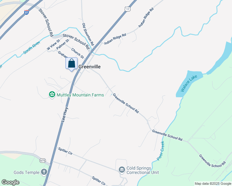 map of restaurants, bars, coffee shops, grocery stores, and more near 130 Greenville School Road in Greenville
