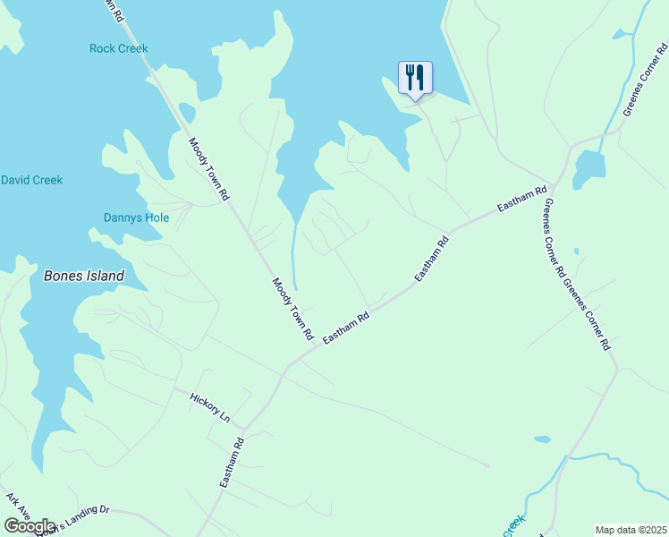map of restaurants, bars, coffee shops, grocery stores, and more near 151 Admiral Drive in Bumpass