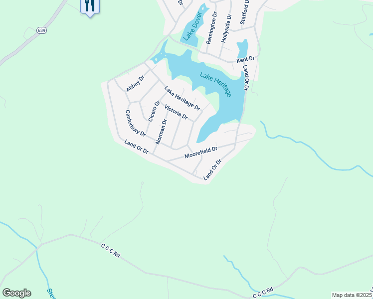 map of restaurants, bars, coffee shops, grocery stores, and more near 701 Canterbury Drive in Ruther Glen
