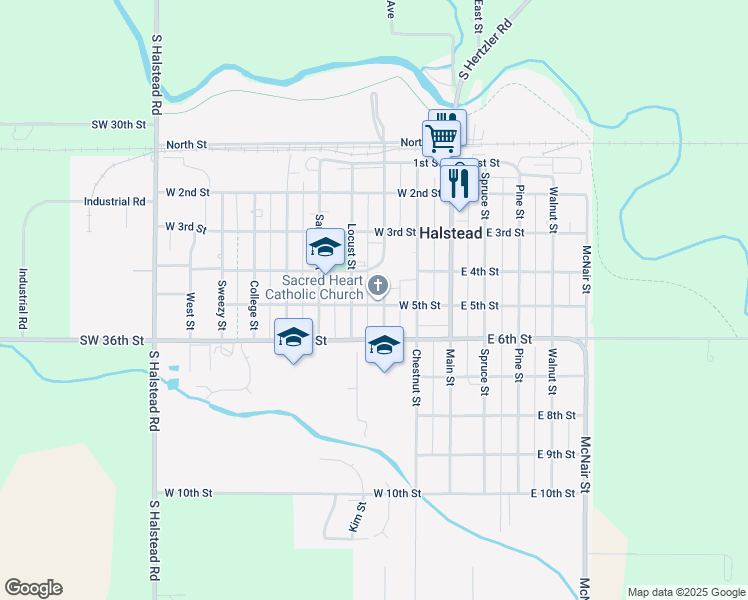 419 Poplar Street, Halstead KS Walk Score