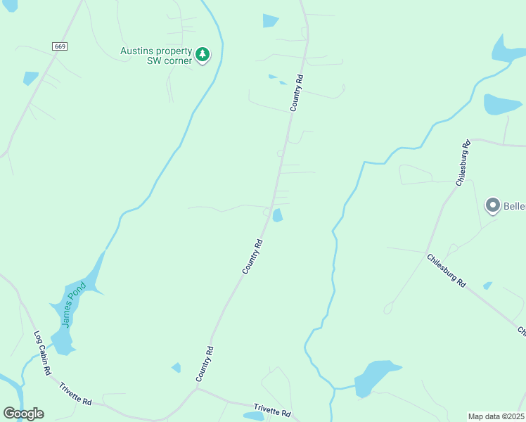 map of restaurants, bars, coffee shops, grocery stores, and more near 19216 Country Road in Beaverdam