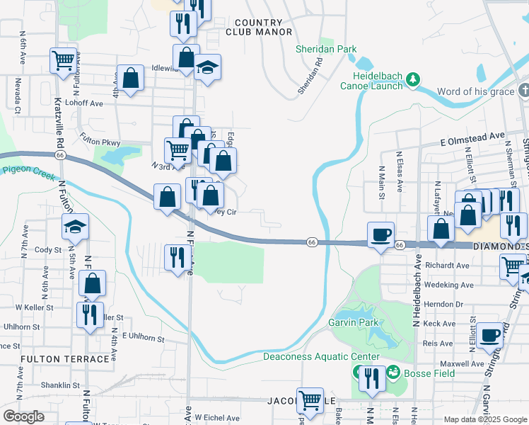 400 Cross Valley Circle, Evansville IN Walk Score