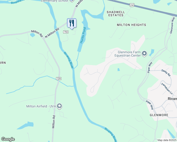 map of restaurants, bars, coffee shops, grocery stores, and more near 1408 Queenscroft in Keswick