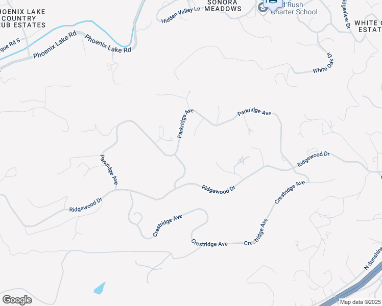 map of restaurants, bars, coffee shops, grocery stores, and more near 20909 Pineridge Court in Sonora