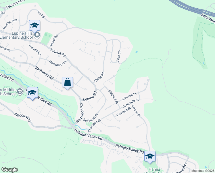 map of restaurants, bars, coffee shops, grocery stores, and more near 166 Shepard Street in Hercules