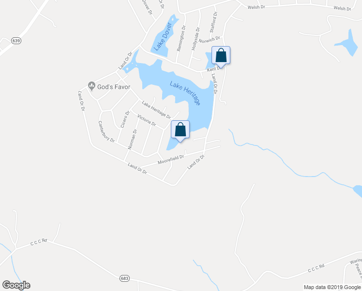 map of restaurants, bars, coffee shops, grocery stores, and more near 85 Glass Cove in Ruther Glen