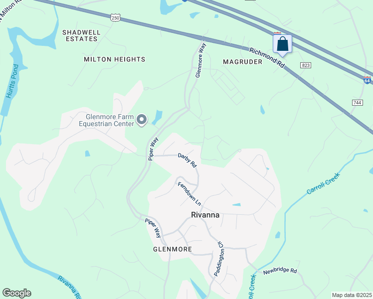 map of restaurants, bars, coffee shops, grocery stores, and more near 1413 Sunderland Lane in Keswick