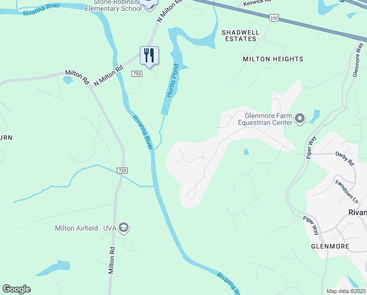 map of restaurants, bars, coffee shops, grocery stores, and more near 1408 Queenscroft in Keswick