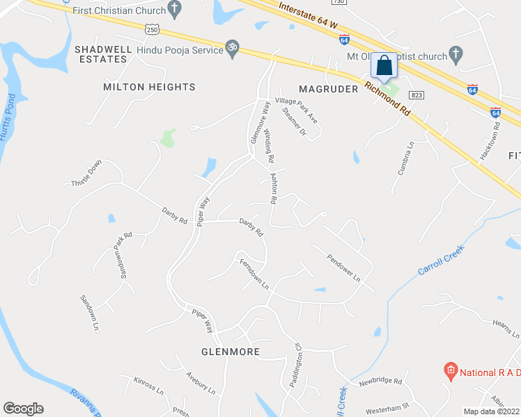 map of restaurants, bars, coffee shops, grocery stores, and more near 1425 Sunderland Lane in Keswick