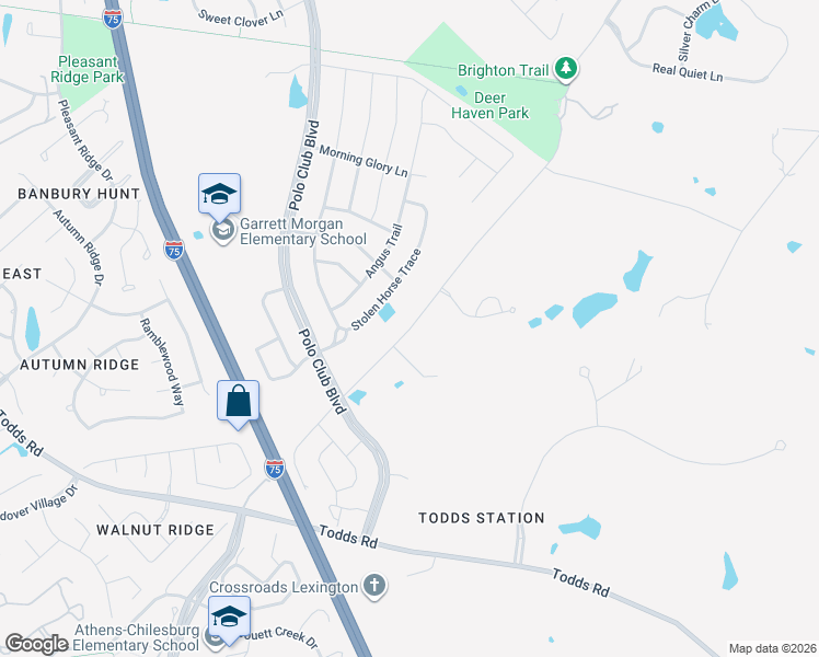 map of restaurants, bars, coffee shops, grocery stores, and more near 1935 Deer Haven Lane in Lexington