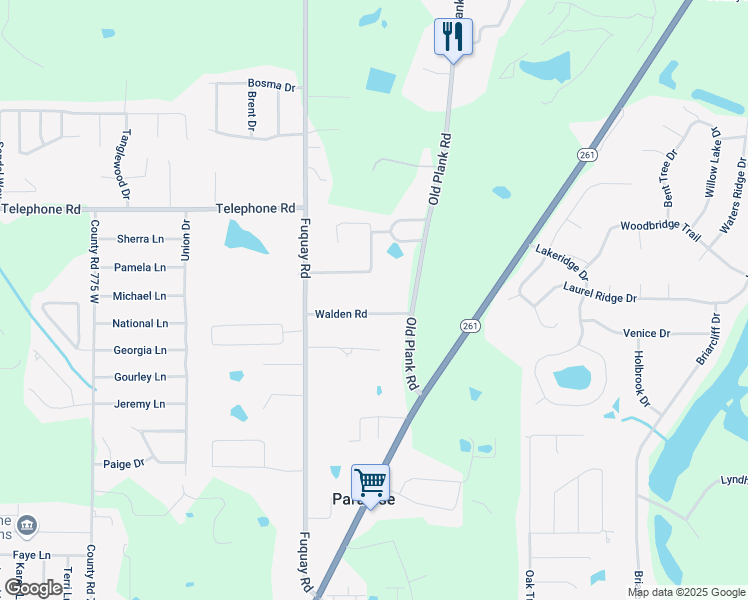 map of restaurants, bars, coffee shops, grocery stores, and more near 7094 Walden Road in Newburgh