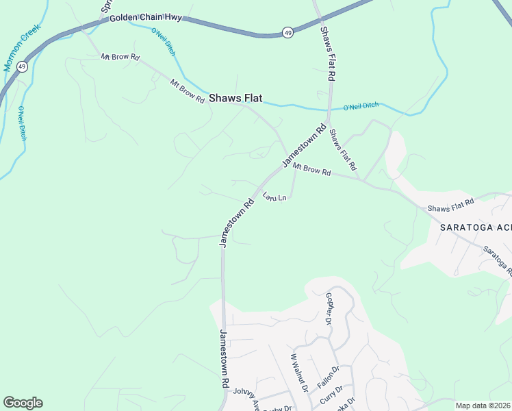 map of restaurants, bars, coffee shops, grocery stores, and more near 20959 Jamestown Road in Sonora