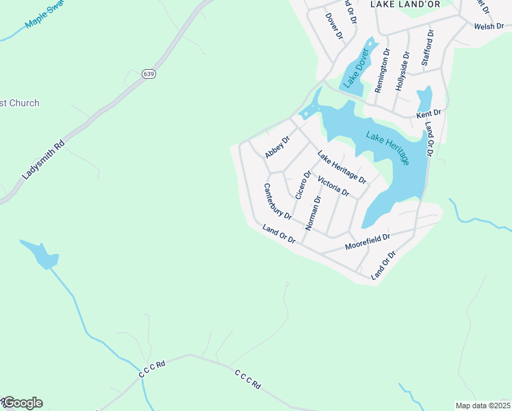 map of restaurants, bars, coffee shops, grocery stores, and more near 196 Land Or Drive in Ruther Glen