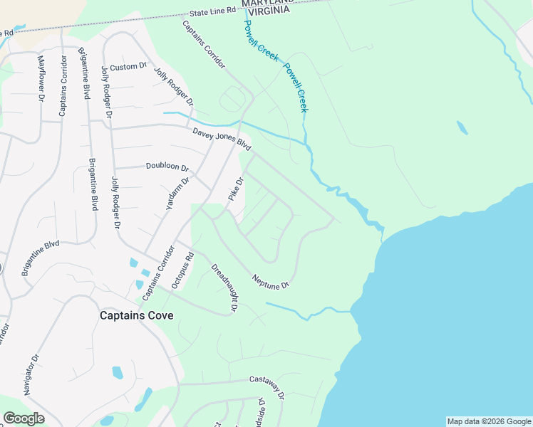 map of restaurants, bars, coffee shops, grocery stores, and more near 38027 Tack Court in Greenbackville
