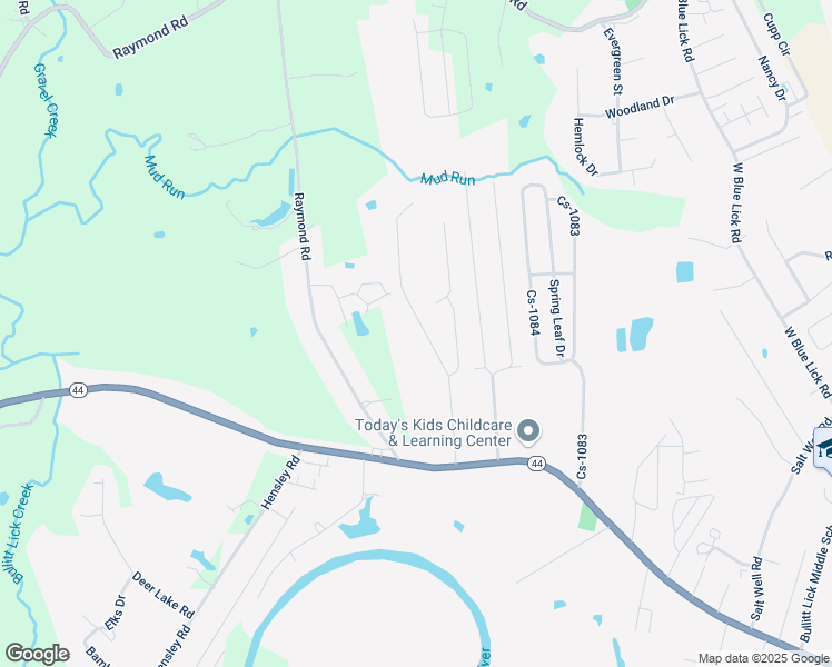map of restaurants, bars, coffee shops, grocery stores, and more near 391 River Oaks Drive in Shepherdsville