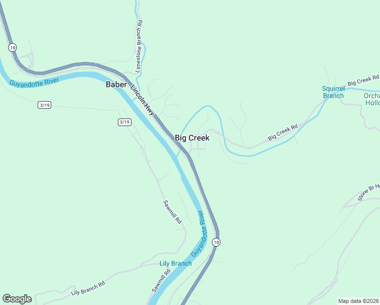 map of restaurants, bars, coffee shops, grocery stores, and more near West Virginia 10 in Chapmanville