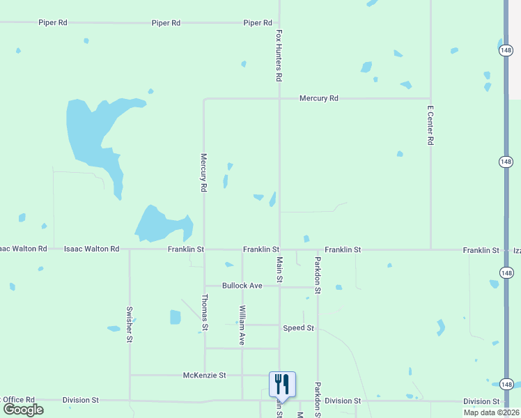 map of restaurants, bars, coffee shops, grocery stores, and more near 9721 Fox Hunters Road in Benton