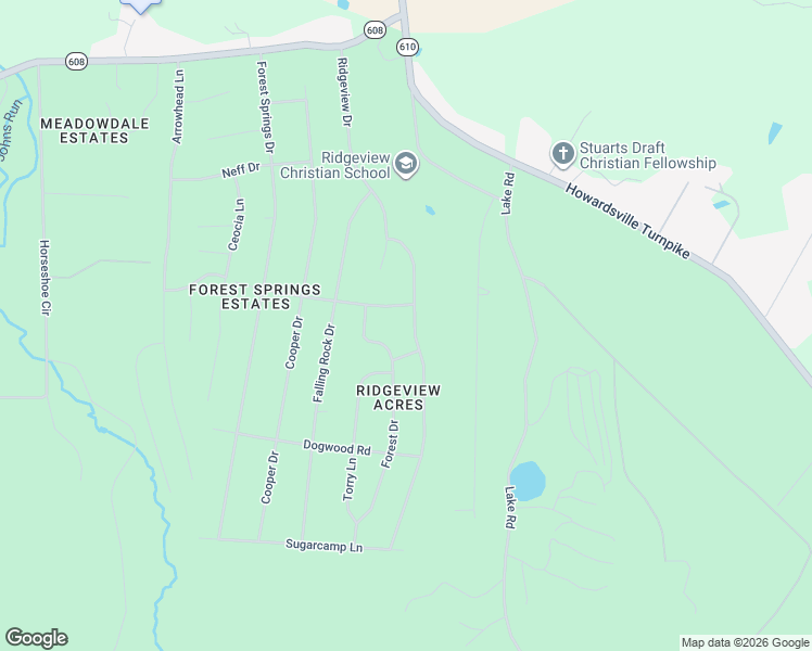 map of restaurants, bars, coffee shops, grocery stores, and more near 87 Flint Mountain Drive in Stuarts Draft