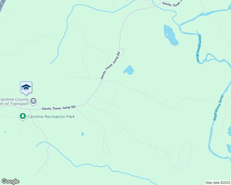 map of restaurants, bars, coffee shops, grocery stores, and more near 14282 Devils Three Jump Road in Caroline County