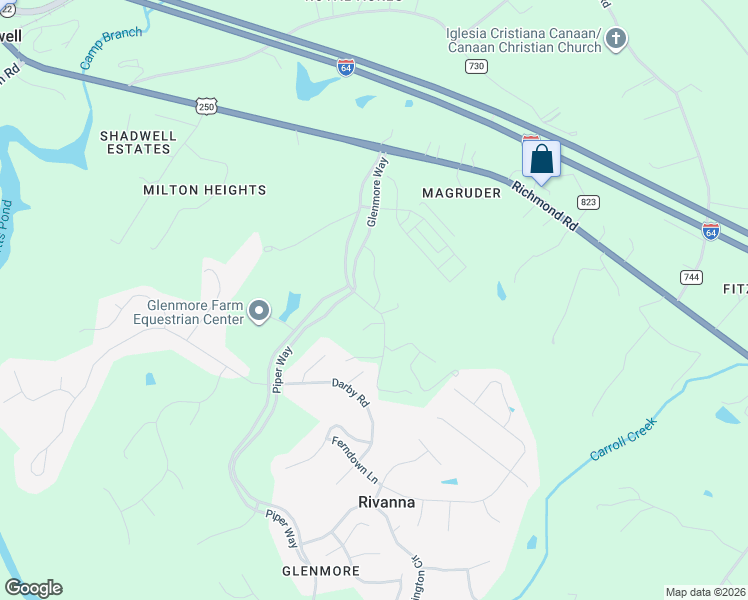 map of restaurants, bars, coffee shops, grocery stores, and more near 1192 Ashton Road in Keswick