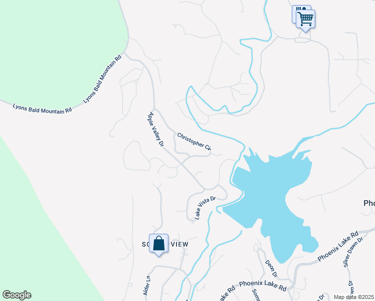map of restaurants, bars, coffee shops, grocery stores, and more near 21033 Scott Lane in Sonora