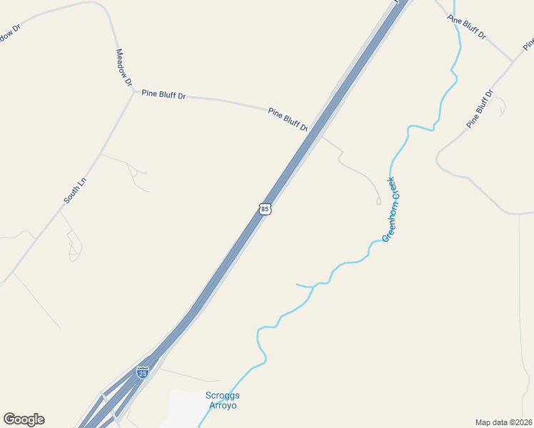 map of restaurants, bars, coffee shops, grocery stores, and more near Hatchet Ranch Road in Pueblo