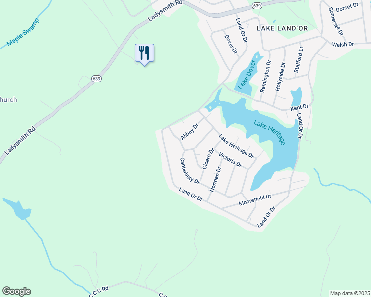 map of restaurants, bars, coffee shops, grocery stores, and more near 90 Hazlett Drive in Ruther Glen