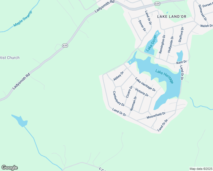 map of restaurants, bars, coffee shops, grocery stores, and more near 212 Land Or Drive in Ruther Glen