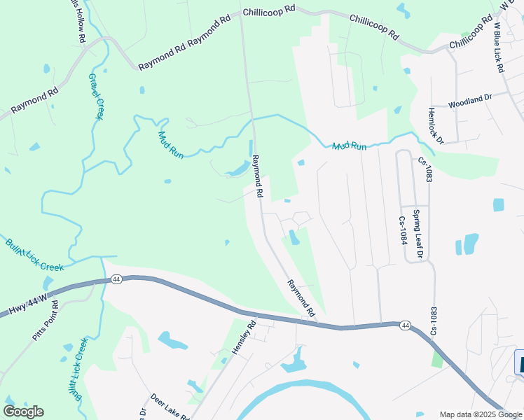 map of restaurants, bars, coffee shops, grocery stores, and more near 515 Raymond Road in Shepherdsville