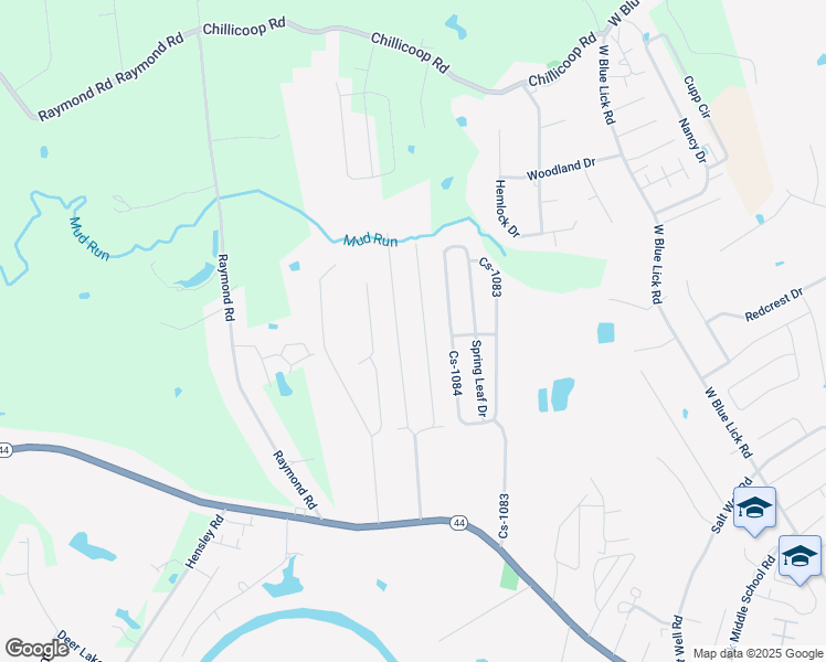 map of restaurants, bars, coffee shops, grocery stores, and more near Hickory Acres E in Shepherdsville