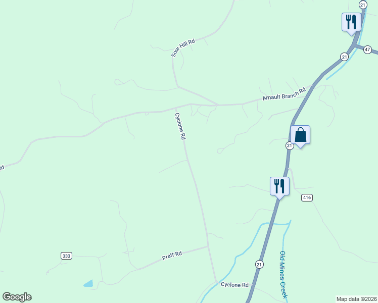 map of restaurants, bars, coffee shops, grocery stores, and more near 10740 Cyclone Road in Cadet