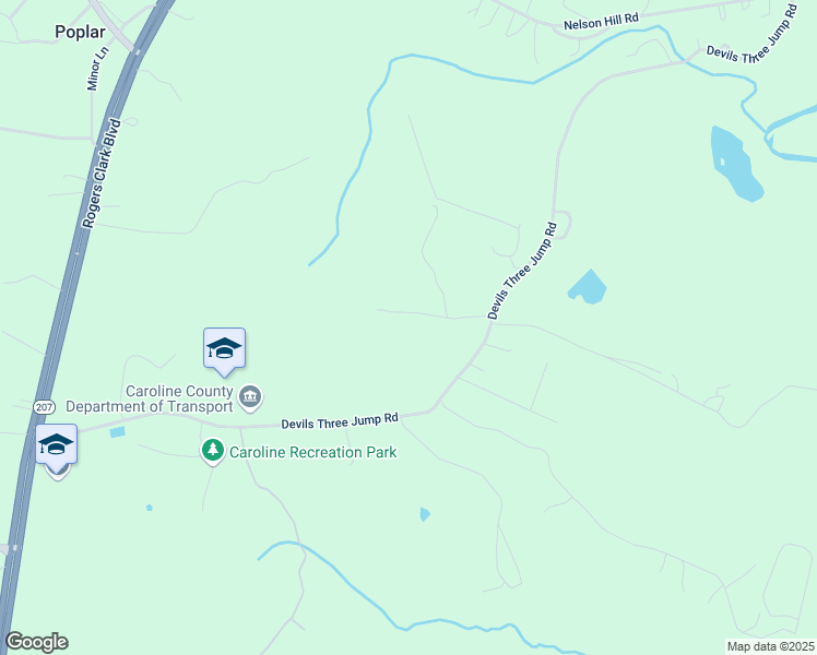 map of restaurants, bars, coffee shops, grocery stores, and more near 14160 Confederate Ridge Road in Caroline County