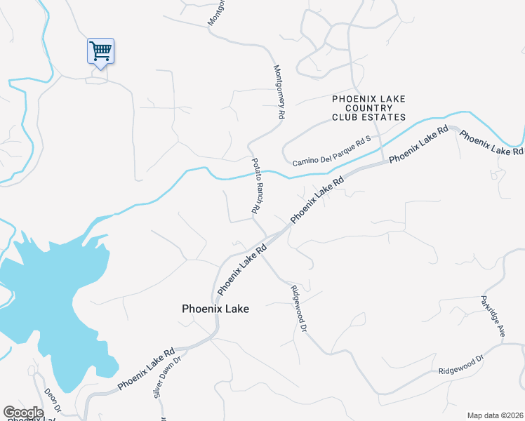 map of restaurants, bars, coffee shops, grocery stores, and more near 27503-41929 Potato Ranch Rd in Sonora