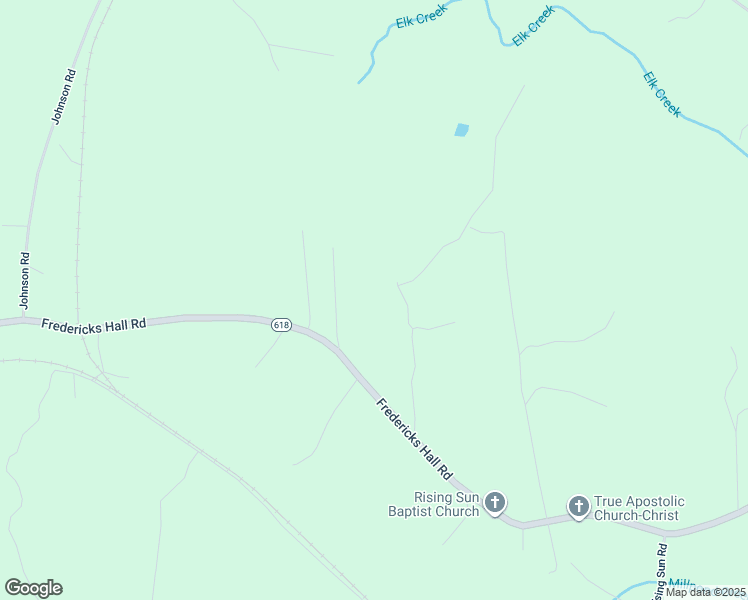 map of restaurants, bars, coffee shops, grocery stores, and more near 7252 Fredericks Hall Road in Mineral