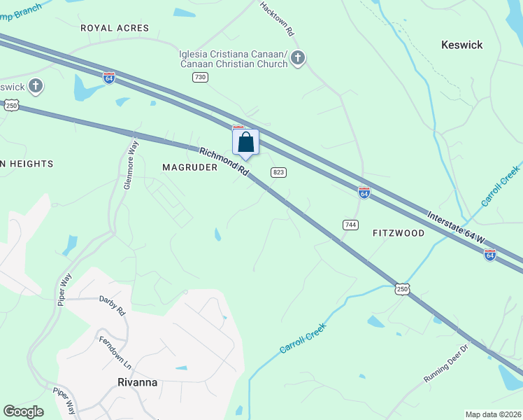 map of restaurants, bars, coffee shops, grocery stores, and more near 3760 Cumbria Ln in Albemarle
