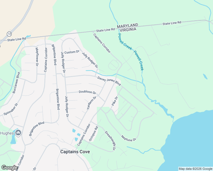 map of restaurants, bars, coffee shops, grocery stores, and more near 37397 Sea Winds Court in Greenbackville