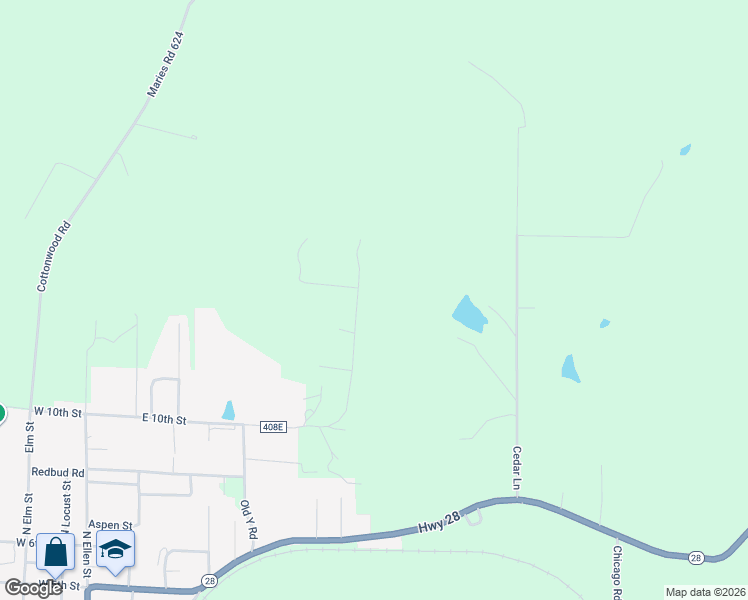 map of restaurants, bars, coffee shops, grocery stores, and more near 13310 Canuck Lane in Dixon