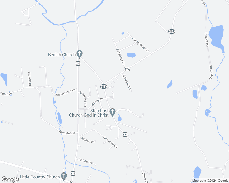 map of restaurants, bars, coffee shops, grocery stores, and more near 10 Auburn Court in Stuarts Draft