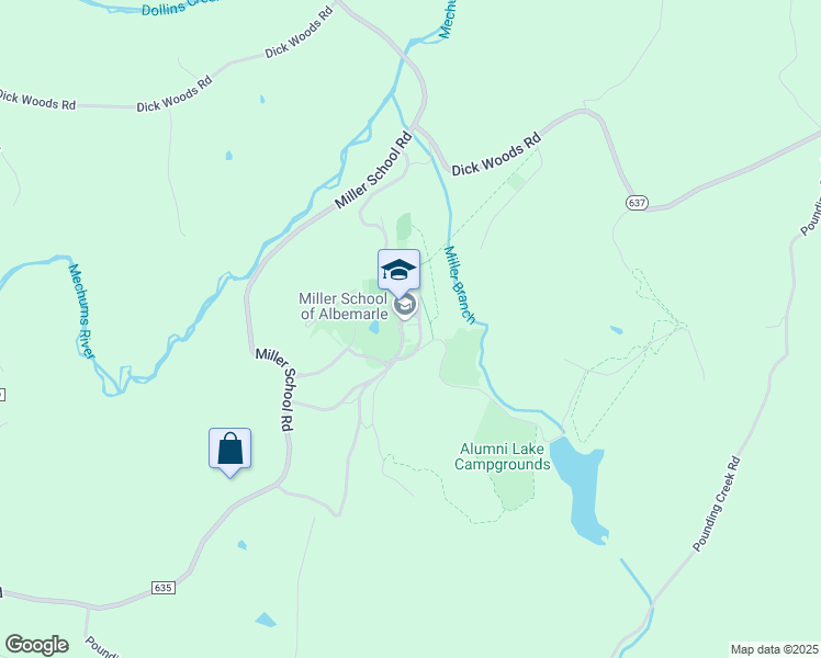 map of restaurants, bars, coffee shops, grocery stores, and more near 1000 Samuel Miller Loop in Charlottesville